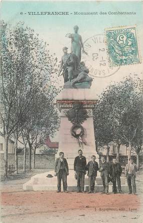 CPA FRANCE 69 " Villefranche sur Saône, Le monument aux morts"