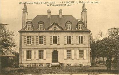 CPA FRANCE 50 "Saint Nicolas près Granville, La Horie, maison de vacances"