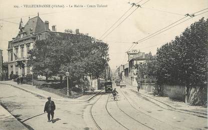 CPA FRANCE 69 " Villeurbanne, La Mairie, Cours Tolstoï"