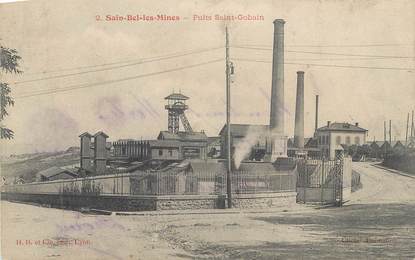 CPA FRANCE 69 " St Bel, Puits St Gobain" / MINE