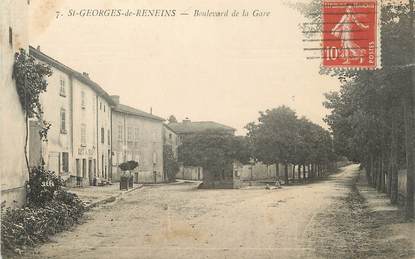 CPA FRANCE 69 " ST Georges de Reneins, Boulevard de la Gare"