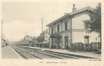 CPA FRANCE 69 " St Fons, La gare"