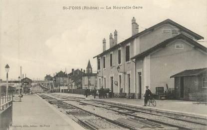 CPA FRANCE 69 " St Fons, La nouvelle gare"