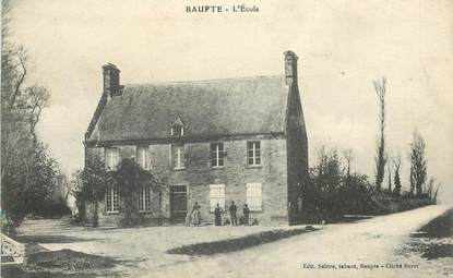 CPA FRANCE 50 "Baupte, l'Ecole"