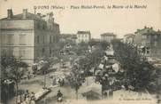 69 RhÔne CPA FRANCE 69 " St Fons, Place Michel Perret, la Mairie et le marchéé"