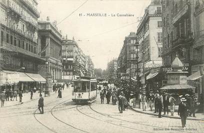 / CPA FRANCE 13 "Marseille, La Cannebière "