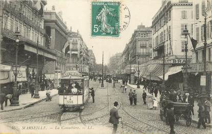 / CPA FRANCE 13 "Marseille, La Cannebière " / TRAM