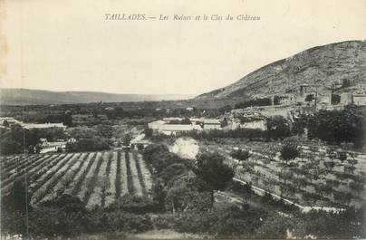 CPA FRANCE 84 " Taillades, Les ruines et le clos du château"