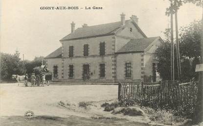 CPA FRANCE 51 "Gigny aux Bois, la gare"