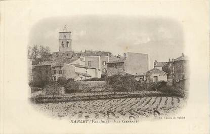 CPA FRANCE 84 " Sablet, Vue générale"