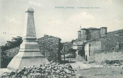 CPA FRANCE 84 " Rustrel, Le monument aux morts"