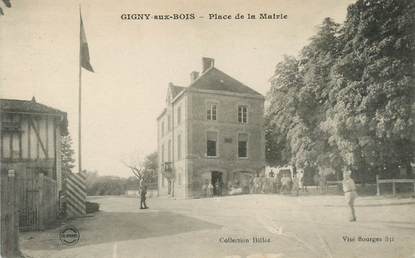 CPA FRANCE 51 "Gigny aux Bois, la place de la mairie"
