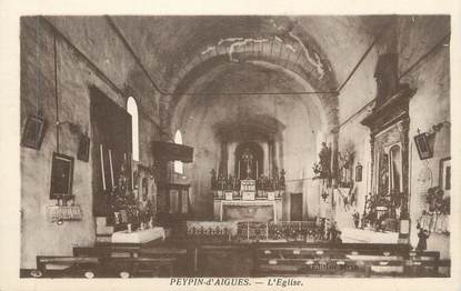 CPA FRANCE 84 " Peypin d'Aigues, L'église"