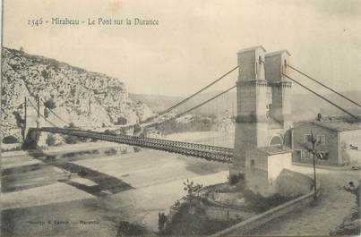 CPA FRANCE 84 " Mirabeau, Le pont sur la Durance"
