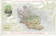 84 Vaucluse CPA FRANCE 84 "Carte géographique du Vaucluse"