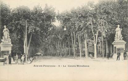 CPA FRANCE 13 " Aix en Provence, Le Cours Mirabeau"