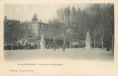 CPA FRANCE 13 " Aix en Provence, Entrée du Cours Mirabeau"