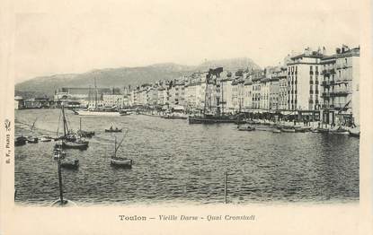 CPA FRANCE 83 " Toulon, Vieille Darse, Le Quai Cronstadt"