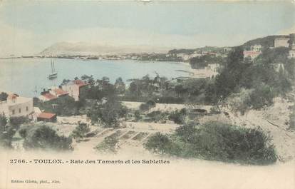 CPA FRANCE 83 " Toulon, Baie des Tamaris et Les Sablettes"