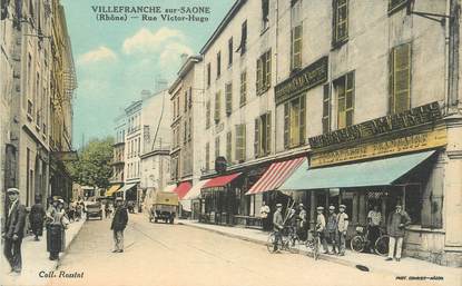 CPA FRANCE 69 " Villefranche sur Saône, Rue Victor Hugo"