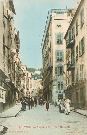 / CPA FRANCE 06 "Nice, vieille ville, rue Rossetti"
