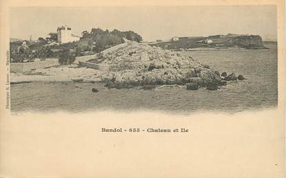 CPA FRANCE 83 " Bandol, Château et Ile"