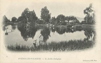 CPA FRANCE 83 " Hyères Les Palmiers, Le Jardin Zoologique"