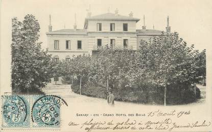 CPA FRANCE 83 " Sanary, Grand Hôtel des Bains"