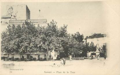 CPA FRANCE 83 " Sanary, Place de la Tour"