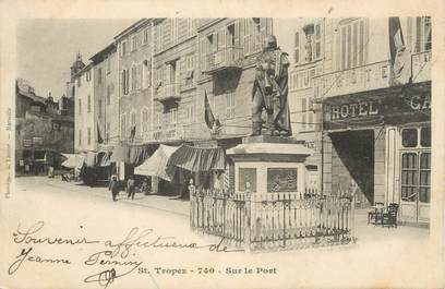 CPA FRANCE 83 " St Tropez, Statue"