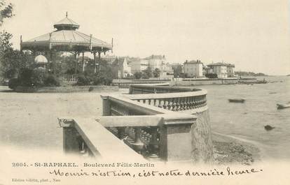 CPA FRANCE 83" St Raphaël, Le Boulevard Félix Martin"