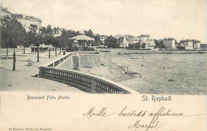 CPA FRANCE 83" St Raphaël, Boulevard Félix Martin"