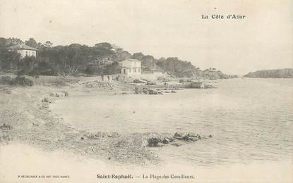 CPA FRANCE 83" St Raphaël, La Plage des Corailleurs"
