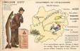 CPA FRANCE 47 " Carte géographique du Lot et Garonne"