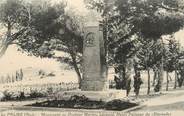 11 Aude CPA FRANCE 11 "La Palme, Le monument du Docteur Marius Pélissier du Dixmude"