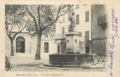 CPA FRANCE 83 " Solliès Pont, Place Jean Baptiste"