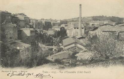 CPA FRANCE 83 " Trans, Vue d'ensemble"