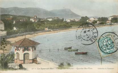 CPA FRANCE 83 "La Seyne sur Mer, La Plage des Sablettes, Quartier Marc Vivo"