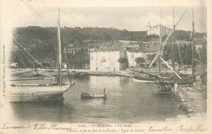 CPA FRANCE 83 " Ste Maxime, Le port"