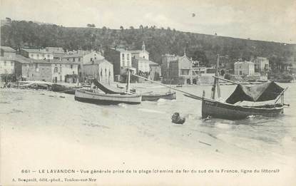 CPA FRANCE 83 "Le Lavandou, Vue générale prise de la plage"