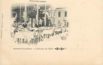 CPA FRANCE 83 "Sablettes les Bains, Intérieur du hall"