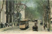 06 Alpe Maritime / CPA FRANCE 06 "Nice, av de la gare" / TRAMWAY