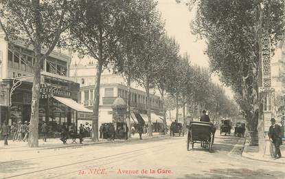 / CPA FRANCE 06 "Nice, av de la gare"