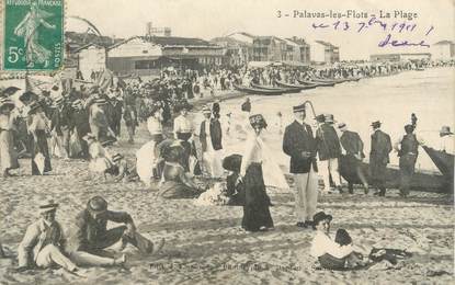 CPA FRANCE 34 " Palavas les Flots, La plage"