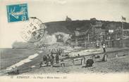 76 Seine Maritime CPA FRANCE 76 "Etretat, La plage à marée basse"