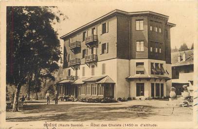 CPA FRANCE 74 " Boëge, Hôtel des Chalets"