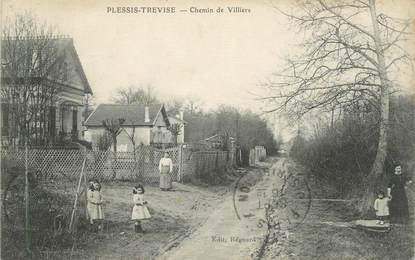 CPA FRANCE 94 " Plessis Trevise, Chemin de Villiers"