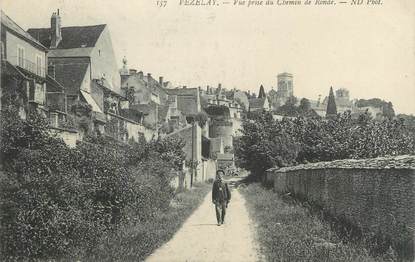 CPA FRANCE 89 " Vézelais, Vue prise du Chemin de Ronde"