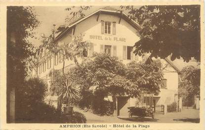 CPA FRANCE 74 " Amphion, Hôtel de la Plage"