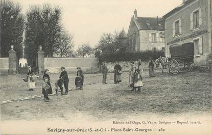 CPA FRANCE 91 " Savigny sur Orge, Place St Georges"